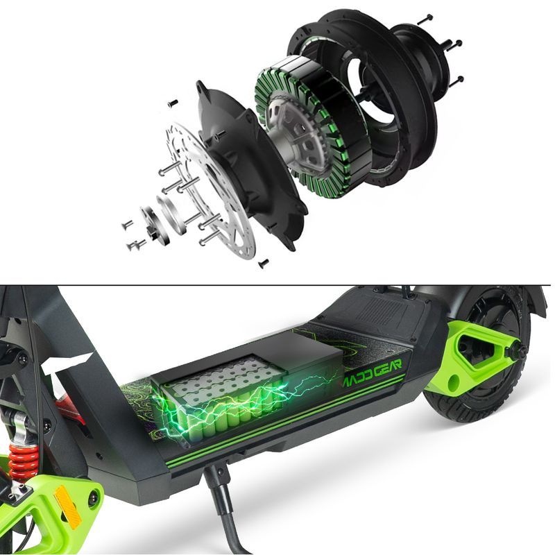 Madd Gear Terra-X Scooter - Kids' Black / Green