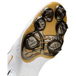 Nike Alpha Huarache Elite 4 Low Baseball Cleat - Men's White / Metallic Gold Black