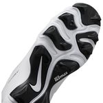 Nike Hyperdiamond 4 Keystone Molded Baseball Cleat - Kids' White / Pure Platinum Black