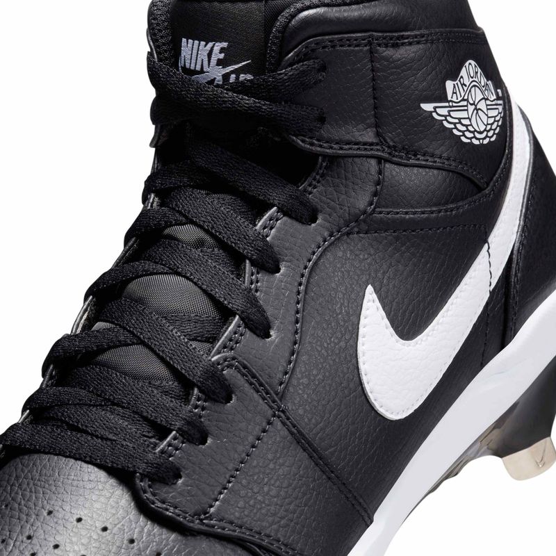 Nike Jordan 1 Retro Metal Baseball Cleat - Men's Black / White / White
