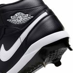 Nike Jordan 1 Retro Metal Baseball Cleat - Men's Black / White / White