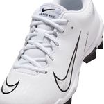 Nike Hyperdiamond 4 Keystone Molded Baseball Cleat - Kids' White / Pure Platinum Black