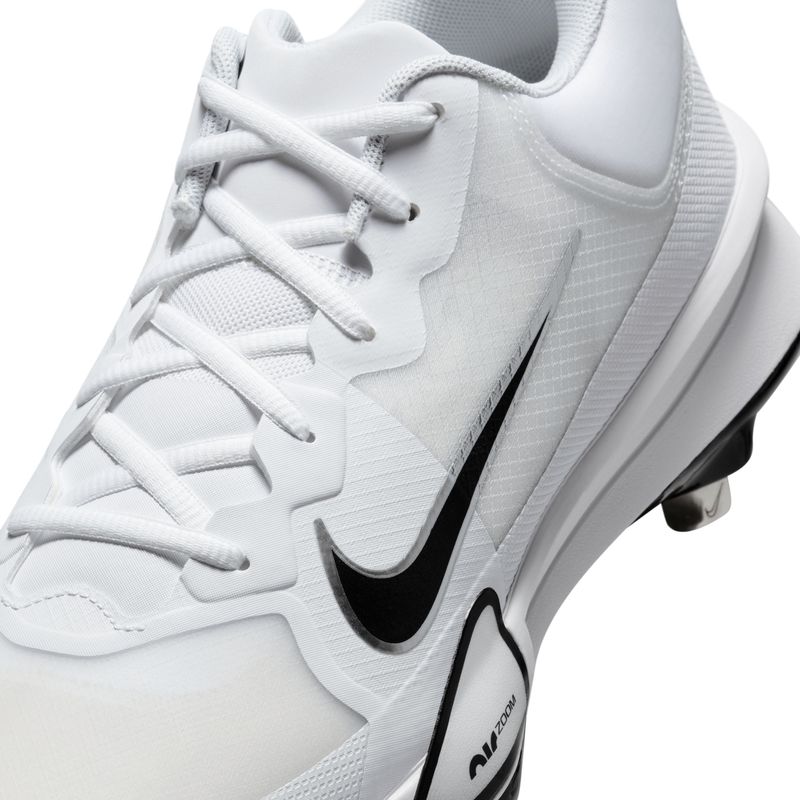 Nike Force Zoom Trout 9 Pro Baseball Cleat - Men's White / Black Pure Platinum
