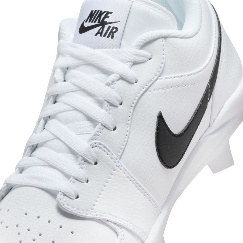Nike Jordan 1 Retro MCS Low Molded Baseball Cleat - Men's White / Black