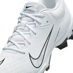 Nike Hyperdiamond 4 Keystone Molded Baseball Cleat - Women's White / Pure Platinum Black