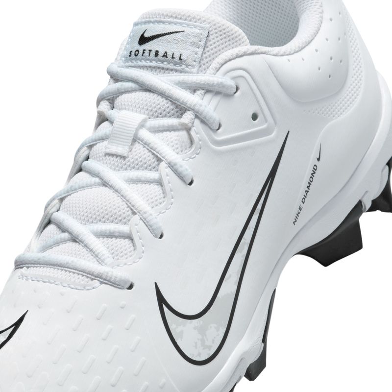 Nike Hyperdiamond 4 Keystone Molded Baseball Cleat - Women's White / Pure Platinum Black