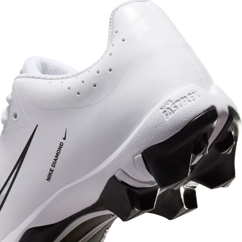 Nike Hyperdiamond 4 Keystone Molded Baseball Cleat - Kids' White / Pure Platinum Black