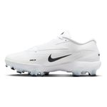 Nike Diamond Standout Molded Baseball Cleat - Men's White / Black