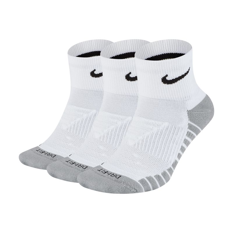 Nike Everyday Max Cushioned Training Ankle Sock (3 Pack) White / Wolf Grey / Black