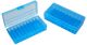 MTM 50 Round Handgun Ammo Box .45 9mm Caliber 41 44 45 LC CLEAR BLUE