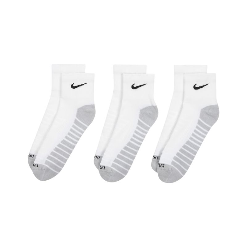 Nike Everyday Max Cushioned Training Ankle Sock (3 Pack) White / Wolf Grey / Black