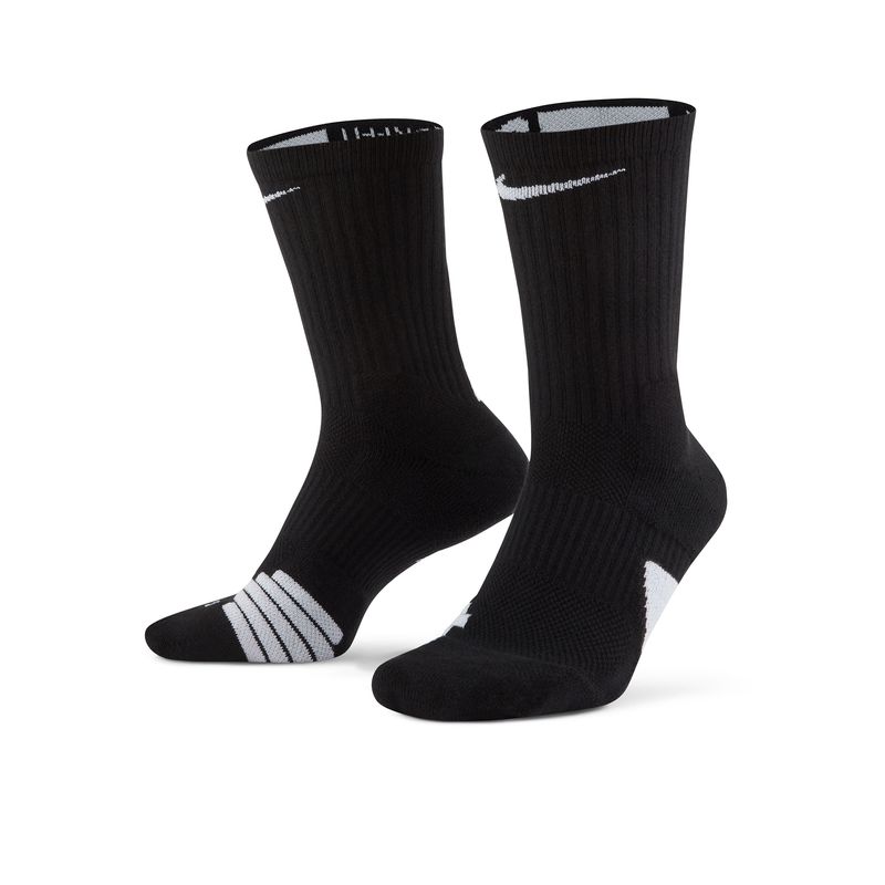 Nike Elite Crew Basketball Sock Black / White / White