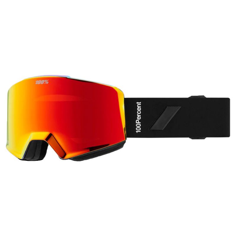 100% Norg Goggle Essential Black / Hiper Red Mirror + Hiper Turquoise Mirror