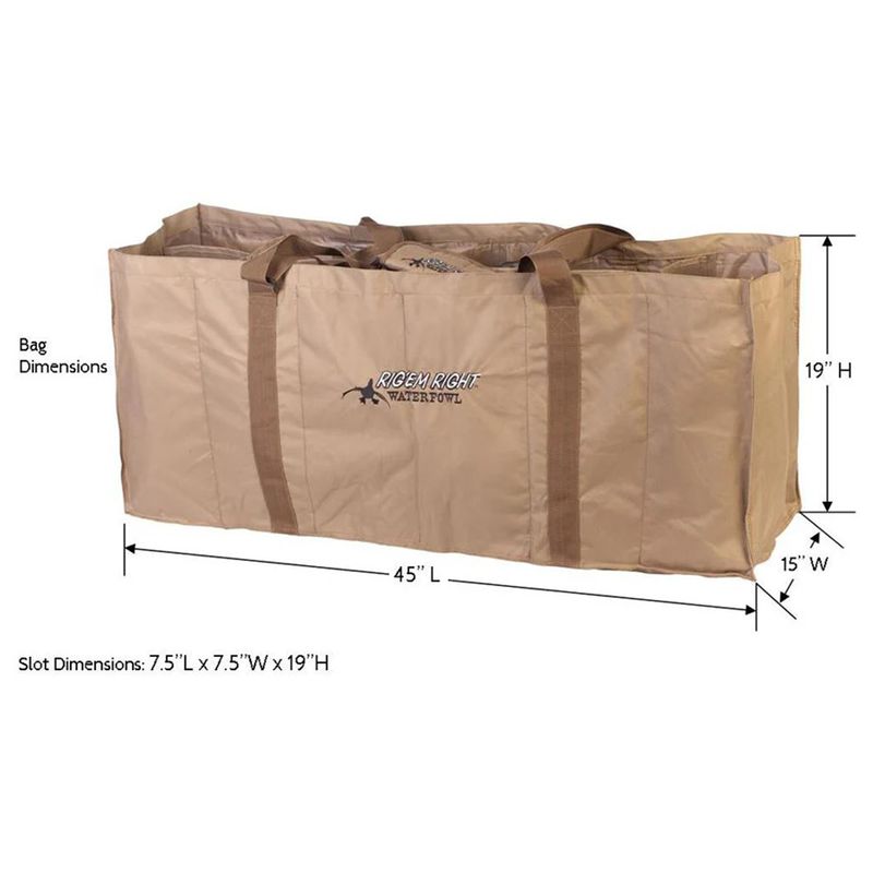 Rig'Em Right Floater Duck Decoy Bag Tan