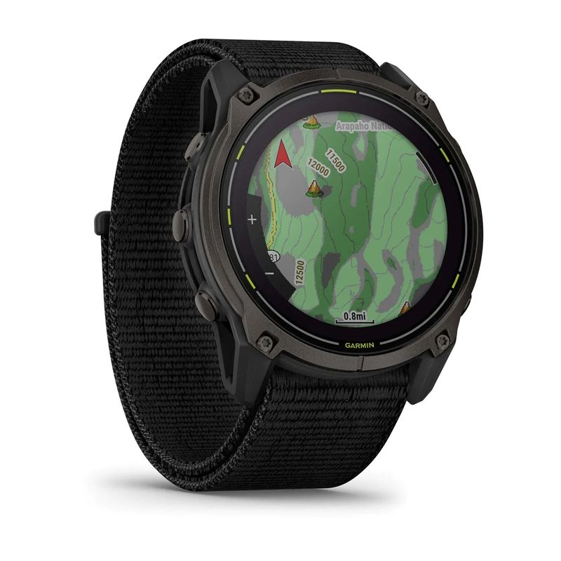 Garmin Enduro 3 GPS Watch Carbon Gray Dlc Titanium / Black Band