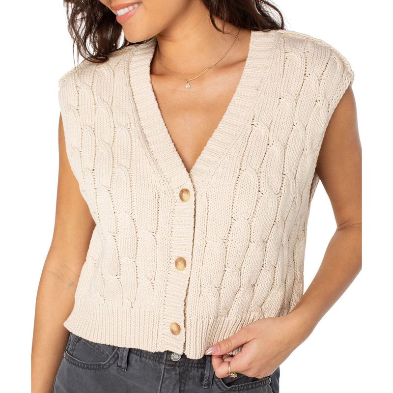 Roxy Easy A Vest - Women's Parchment Solid