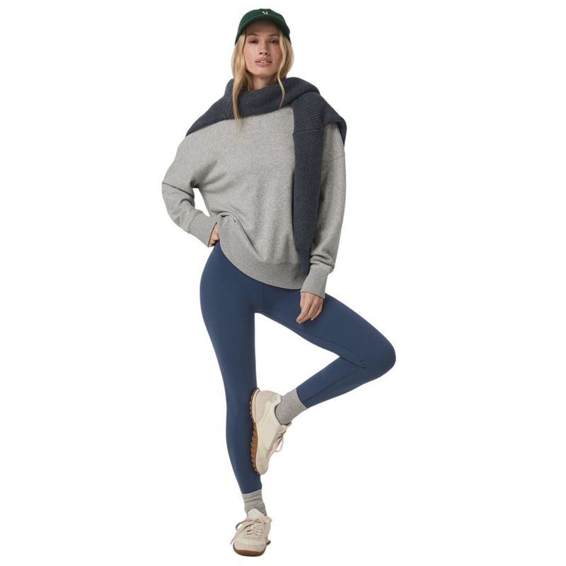Vuori Sedona Seams Crew - Women's Light Heather Grey