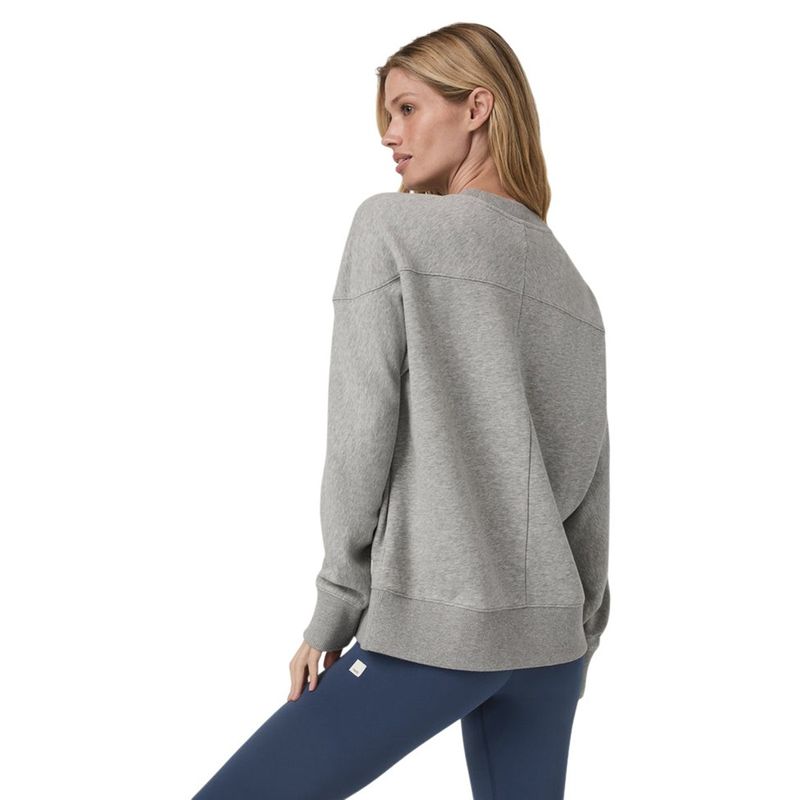 Vuori Sedona Seams Crew - Women's Light Heather Grey