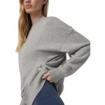 Vuori Sedona Seams Crew - Women's Light Heather Grey
