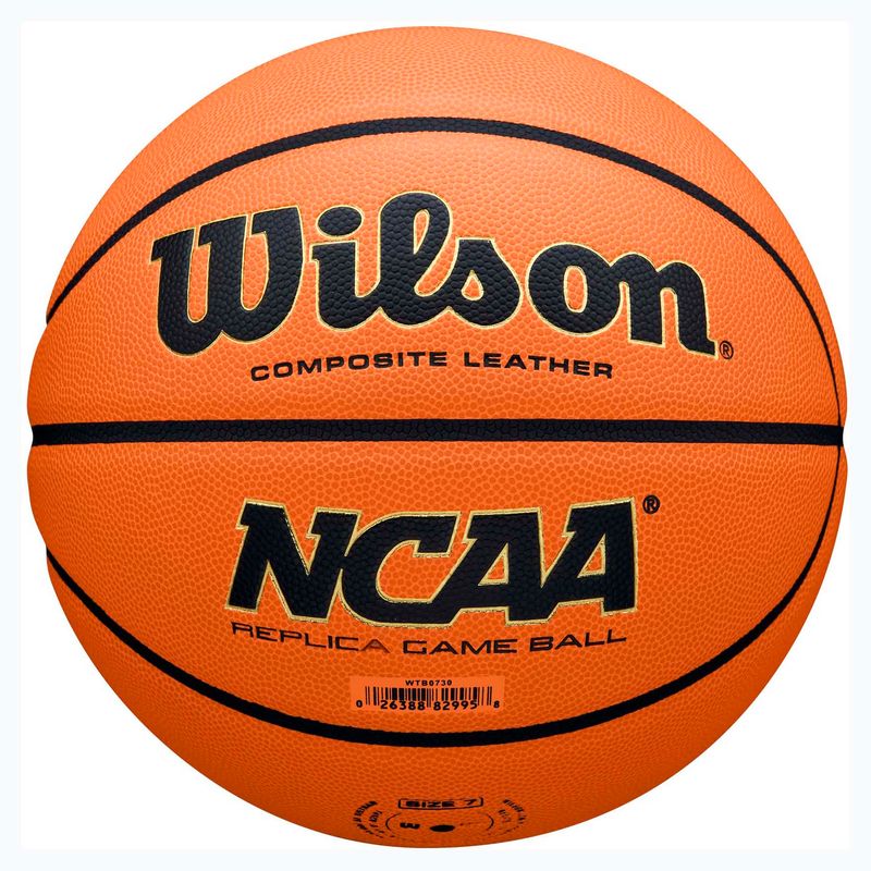 Wilson NCAA Replica Game Basketball Orange