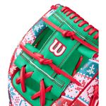 Wilson A2000 December 2025 GTOM Glove Kelly Green / Holiday Sweater