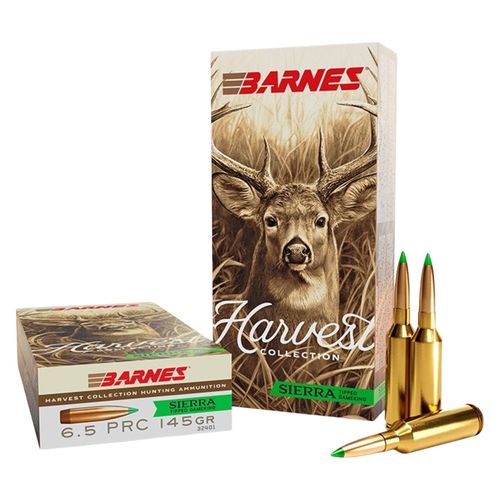 Barnes Bullets Harvest Collection 6.5 PRC 145 Sierra Tipped Gameking Ammo 20 Rounds