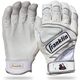 Franklin Sports Powerstrap Chrome Batting Gloves White