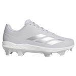 adidas Adizero Electric 2.0 TPU Molded Baseball Cleat - Men's Team Light Grey / Silver Metallic / Team Light Grey