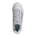 adidas Adizero Impact 2.0 Molded Baseball Cleat - Kids' Team Light Grey / Silver Metallic / Footwear White