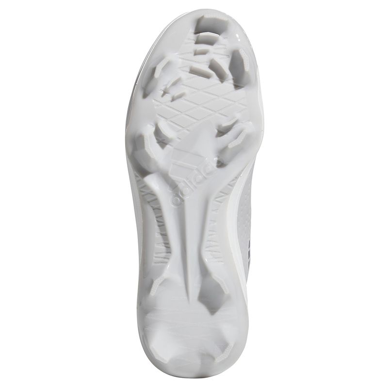 adidas Adizero Electric 2.0 TPU Molded Baseball Cleat - Men's Team Light Grey / Silver Metallic / Team Light Grey