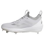 adidas Adizero Impact 2.0 Metal Baseball Cleat - Men's Team Light Grey / Footwear White / Silver Metallic