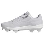 adidas Adizero Electric 2.0 TPU Molded Baseball Cleat - Men's Team Light Grey / Silver Metallic / Team Light Grey