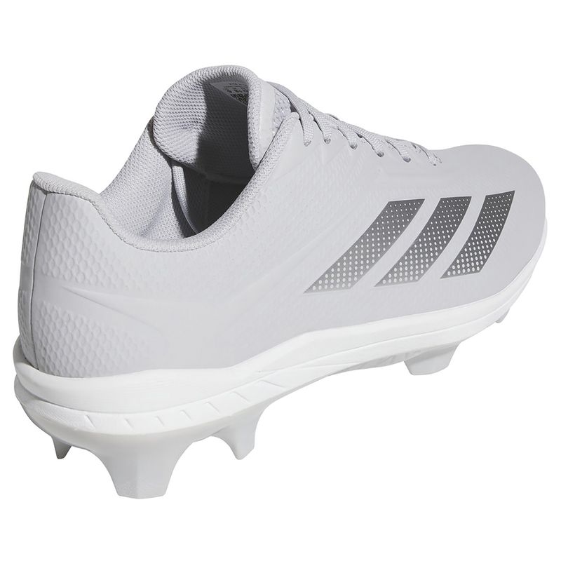 adidas Adizero Electric 2.0 TPU Molded Baseball Cleat - Men's Team Light Grey / Silver Metallic / Team Light Grey