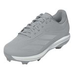 adidas Adizero Electric 2.0 TPU Molded Baseball Cleat - Kids' Team Light Grey / Silver Metallic / Team Light Grey