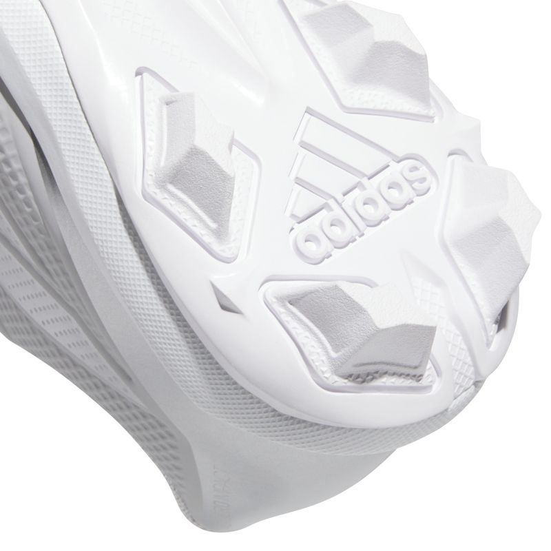 adidas Adizero Impact 2.0 Molded Baseball Cleat - Kids' Team Light Grey / Silver Metallic / Footwear White