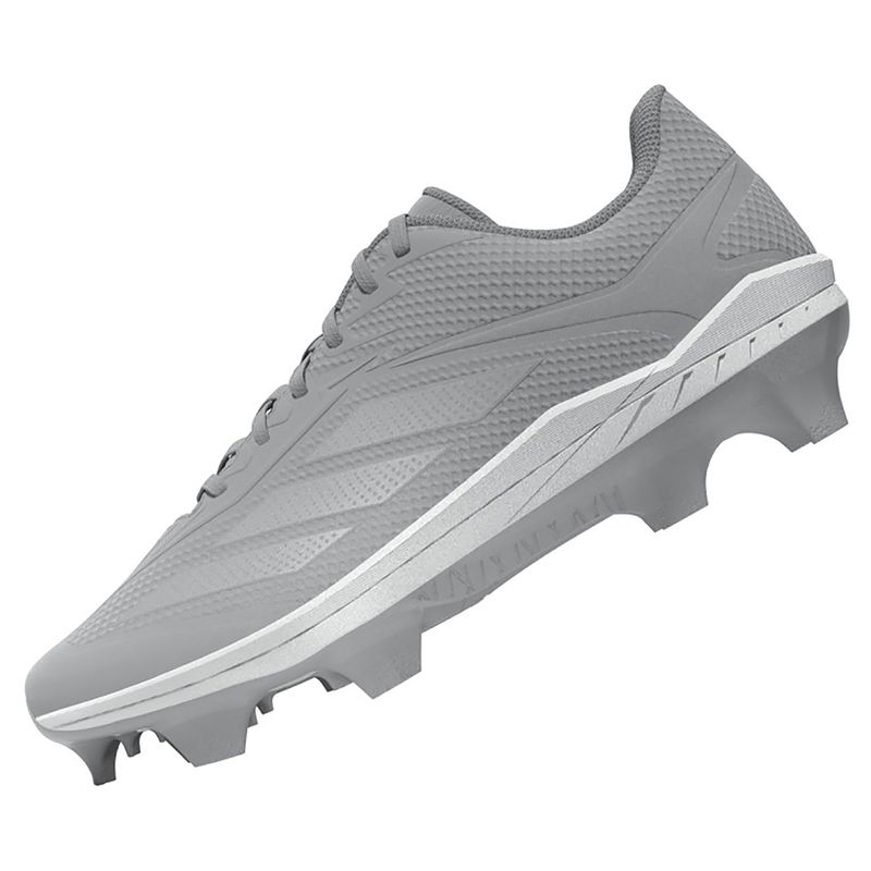 adidas Adizero Electric 2.0 TPU Molded Baseball Cleat - Men's Team Light Grey / Silver Metallic / Team Light Grey