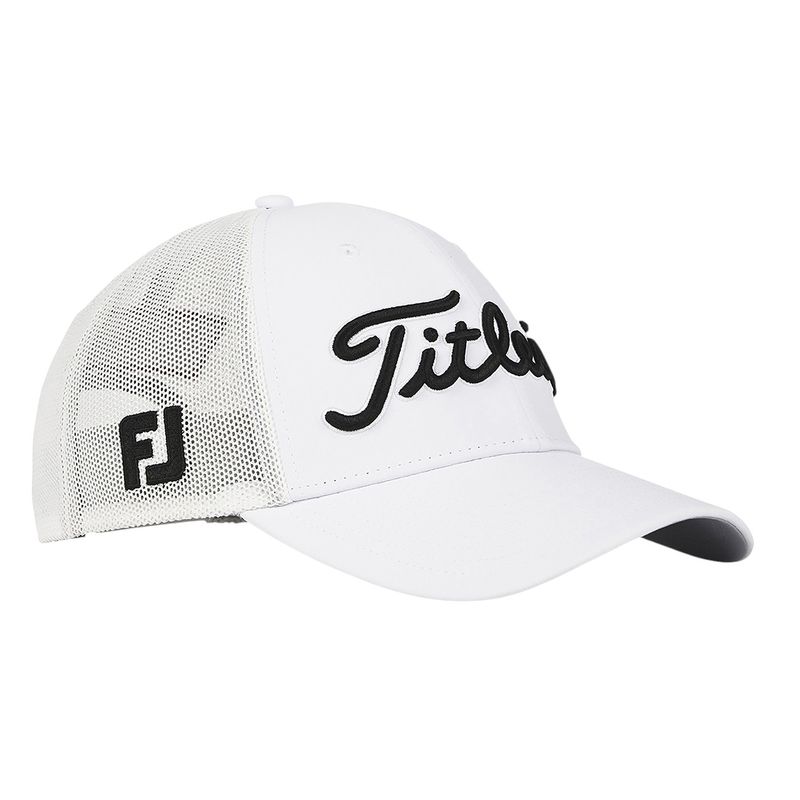 Titleist Tour Performance Mesh Hat - Men's White / Black