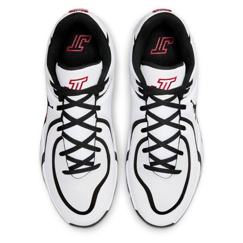 Jordan Tatum 4 Basketball Shoe - Men's White / University Red Black