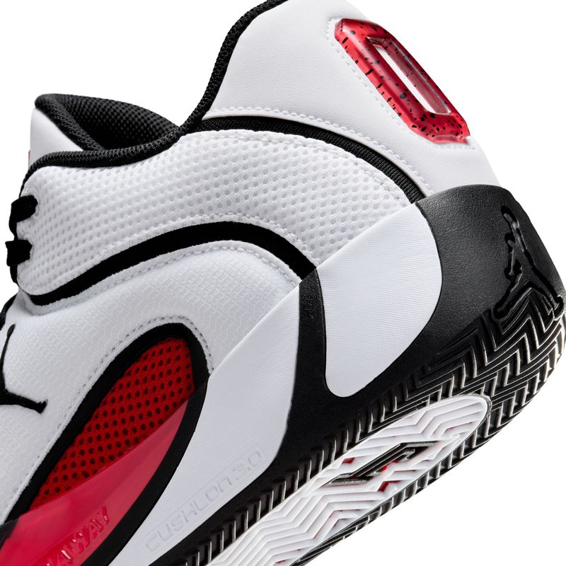 Jordan Tatum 4 Basketball Shoe - Men's White / University Red Black