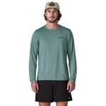 Patagonia Fitz Roy Trout Cap Cool Daily Long-Sleeve Shirt - Men's Blue Sage / Light Blue Sage X-Dye