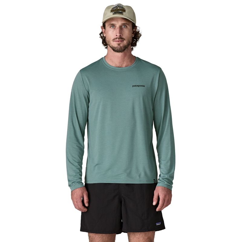 Patagonia Fitz Roy Trout Cap Cool Daily Long-Sleeve Shirt - Men's Blue Sage / Light Blue Sage X-Dye