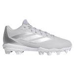 adidas Adizero Impact 2.0 Molded Baseball Cleat - Men's Team Light Grey / Silver Metallic / Footwear White