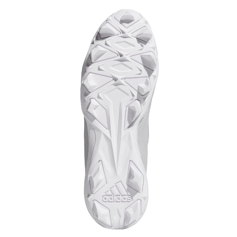 adidas Adizero Impact 2.0 Molded Baseball Cleat - Men's Team Light Grey / Silver Metallic / Footwear White