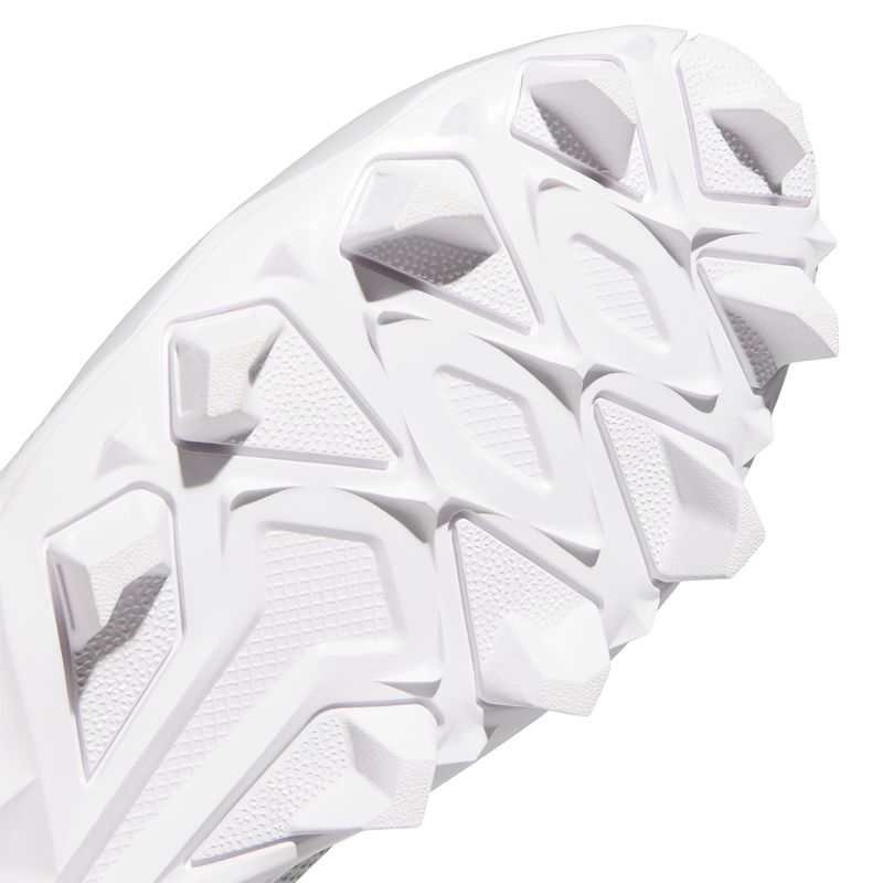 adidas Adizero Impact 2.0 Molded Baseball Cleat - Men's Team Light Grey / Silver Metallic / Footwear White