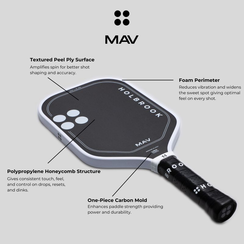 Holbrook Pickleball Mav 16mm Paddle Black / Blue