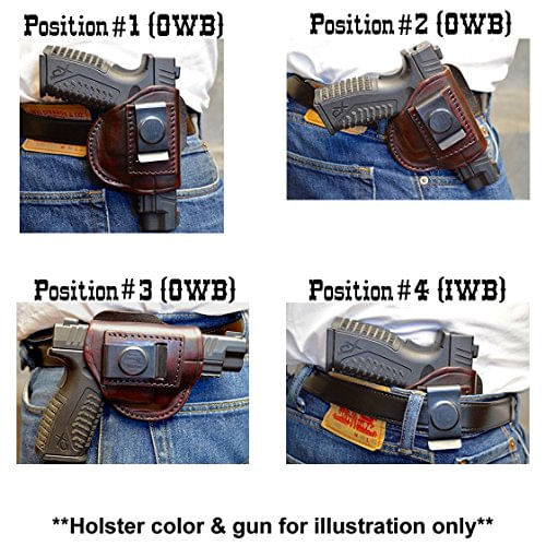 4 Way Concealment & Belt Leather Holster Size 4