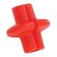 NWEB BUTTON KISSER SLOTTED Red