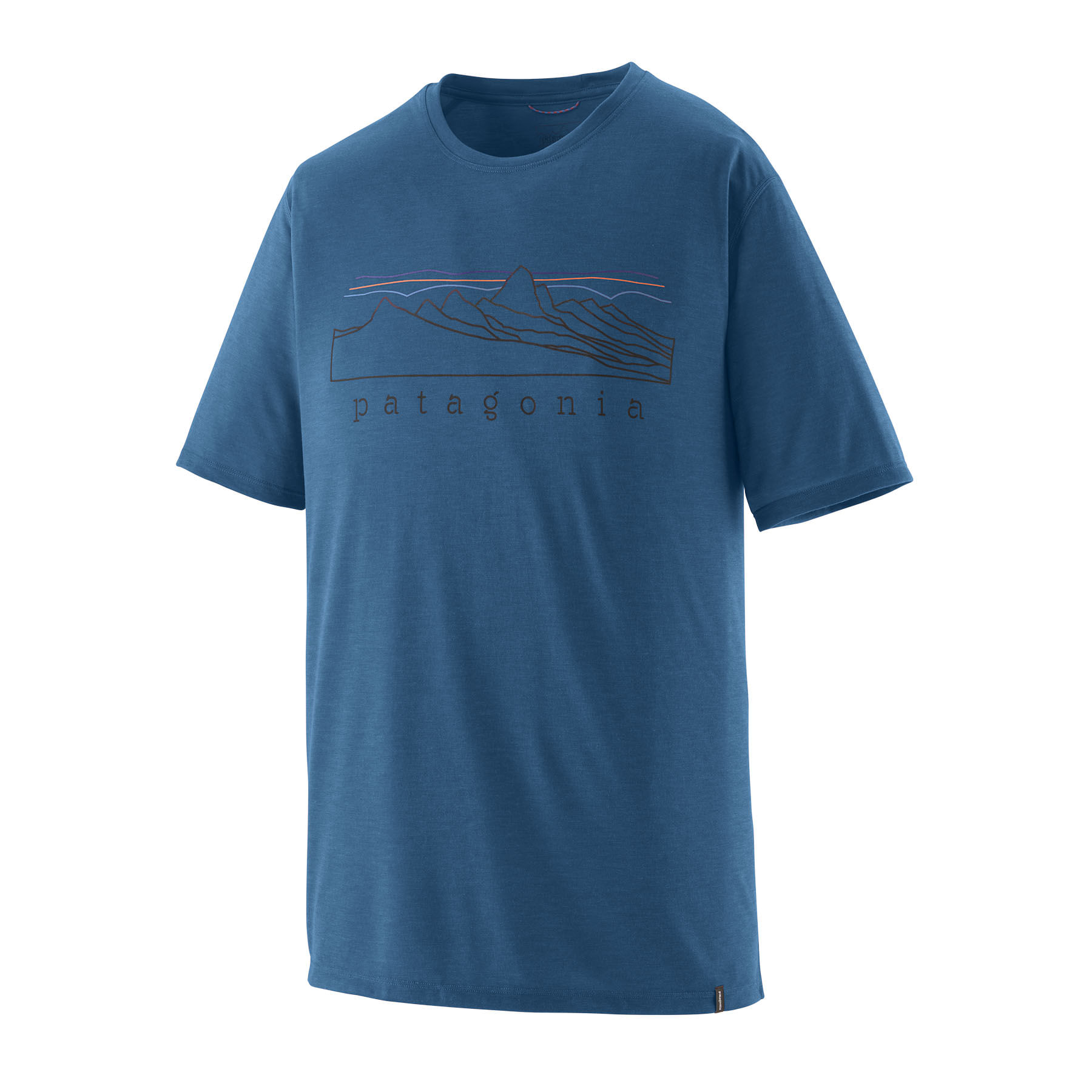 Patagonia Stratapeaks Capilene Cool Trail T-Shirt - Men's - Aquatic Blue M