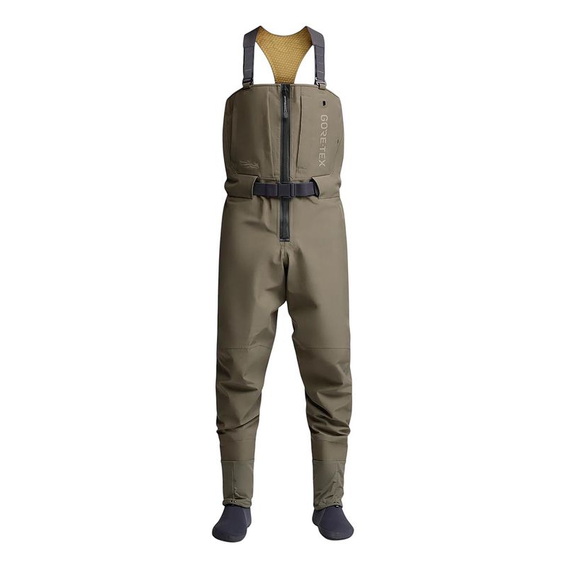 SITKA Crosscurrent Zip GTX Stockingfoot Wader Bark Brown