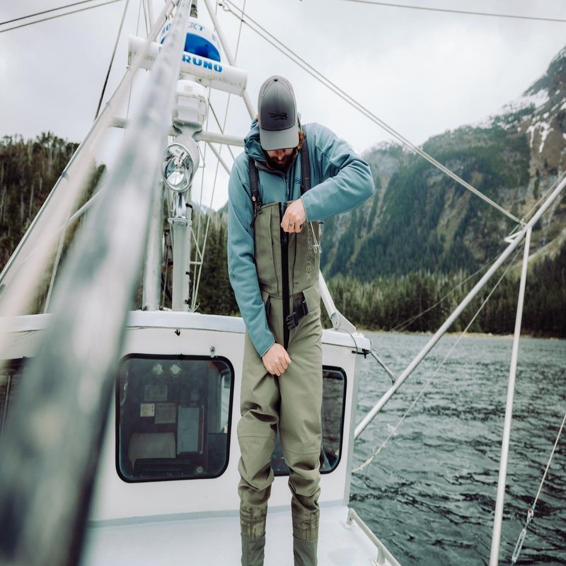 SITKA Crosscurrent Zip GTX Stockingfoot Wader Bark Brown